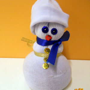 Snowman from a sock